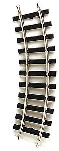 Bachmann 94501 Steel Alloy Track w/Plastic Ties - Curved -- pkg(4), G Scale