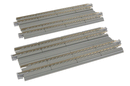 Kato KAT20-025 Straight Double Concrete Slab Track - Unitrack -- 4-7/8" 12.4cm pkg(2), N Scale