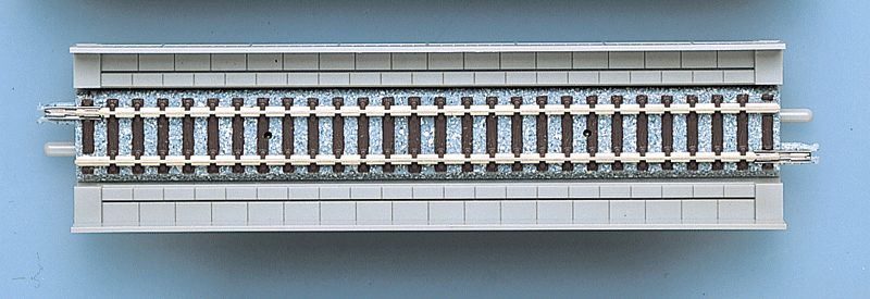 TomyTec Co LTD 1071 Straight Overhead Viaduct Track HS140 - Fine Track -- 5-1/2"  140mm pkg(2), N Scale