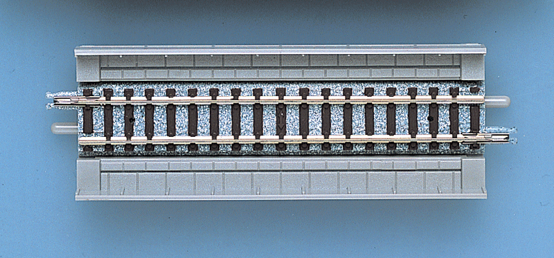 TomyTec Co LTD 1075 Straight Overhead Viaduct Track HS99 - Fine Track -- 3-7/8"  99mm pkg(2), N Scale