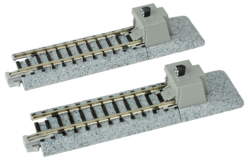 Kato KAT20-046 Straight Roadbed Bumper Track Section - Unitrack -- A Style - 2-7/16"  62mm pkg(2), N Scale