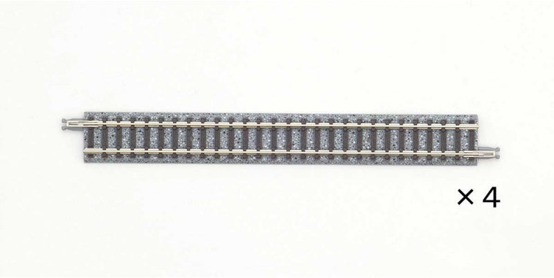 TomyTec Co LTD 18018 Straight Track S140 - Fine Track -- 5-1/2"  140mm pkg(4), N Scale