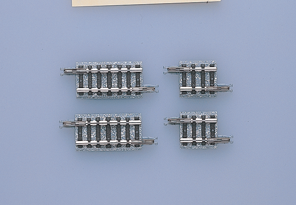 TomyTec Co LTD 1099 Straight Track S18.5 & S33 - Fine Track -- 2 Each: 3/4 & 1-5/16" 18.5 & 33mm, N Scale