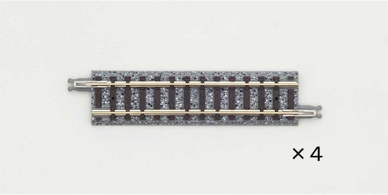 TomyTec Co LTD 18049 Straight Track S70 - Fine Track -- 2-3/4"  70mm pkg(4), N Scale