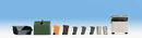 Noch Gmbh & Co 14825 Street Accessories -- Trash Cans & Dumpster Set, HO Scale