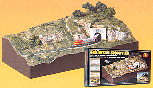 Woodland Scenics WOO929 Subterrain Scenery Kit -- 12 x 24" Includes Scenery, Landscape, Section N-Scale Track Bed & Track, N Scale