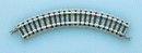 TomyTec Co LTD 1111 Super Mini Curved Track C103 - Fine Track -- 4-1/16" 103mm Radius, 2 Each 30 & 60 Degree Sections, N Scale