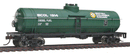 WalthersTrainline 931-1441 Tank Car - Ready To Run -- British Columbia Railway (green, yellow, white; Dogwood Logo), HO Scale