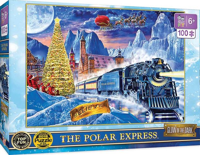 Train Enthusiast Vendors 19354 The Polar Express Glow Puzzle -- 1000 Pieces