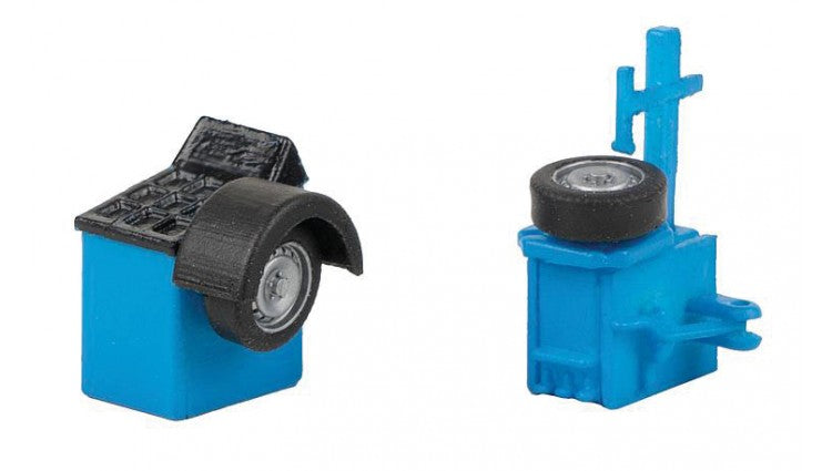 Faller Gmbh 180978 Tire Mounting Machine and Balancing Device Set -- Blue, Black, HO Scale