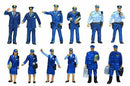 TomyTec Co LTD 285199 People in Police Station - pkg(12), N Scale