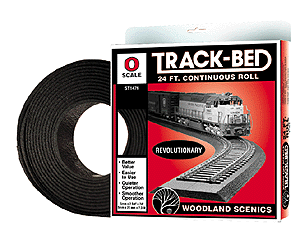 Woodland Scenics ST1476 Track-Bed Roadbed Material -- Continuous Roll - 24' 7.3m - O Scale, O Scale