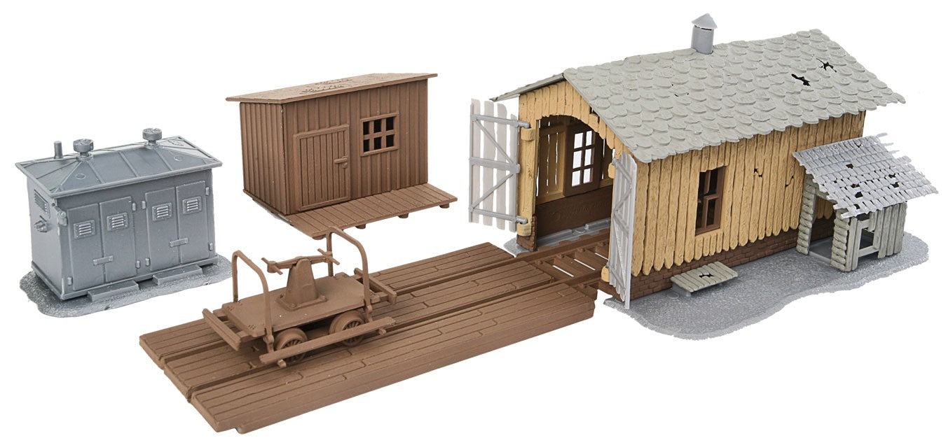 WalthersTrainline 931-909 Trackside Tool Buildings -- Kit, HO Scale