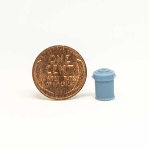All Scale Miniatures 870846 Trash Can with Lid -- pkg(5), HO Scale
