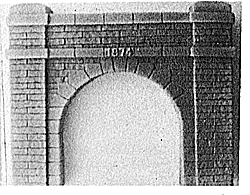 Isle Laboratories Inc 104 Tunnel Portal -- West Face - Hoosac Tunnel 6 x 7", HO Scale