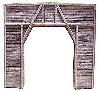 Pre-Size Model Specialties 501 Tunnel Portal Single Timber, S Scale