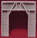 Pre-Size Model Specialties 101 Tunnel Portal - Single Track -- Timber 4-1/4 x 4" 11 x 10.5cm, HO Scale