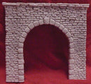 Pre-Size Model Specialties 103 Tunnel Portal - Single Track -- Random Stone 4-3/4 x 5" 11.5 x 13cm, HO Scale
