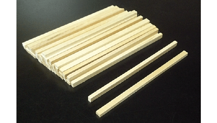 Northeastern Scale Lumber 6070 Turnout (Switch) Ties -- 5" 12.7cm pkg(40), O Scale