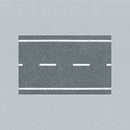 Faller Gmbh 272458 Two-Lane Flexible Roadway w/Markings -- 39-3/8" x 1-9/16" 100 x 4cm, N Scale