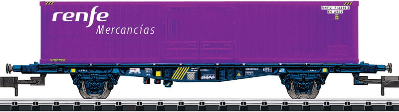 Trix TXX15649 Renfe Container Transport Car, N Scale