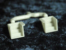 Palace Car Co. 4003 Underbody Details pkg(4) -- 4-Tread Fixed Steps For Rock Island Rebuilt Coaches, HO Scale