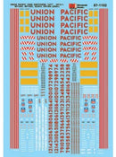 Microscale Industries 87-1102 Union Pacific - UP -- GP15, MP15, SW1500, SD38-2 (With UPY Reporting Marks & Stripes) Switchers, HO Scale