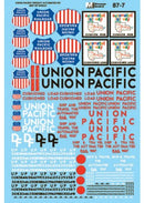 Microscale Industries 87-7 Union Pacific - UP - Freight Cars, 1965-1970, HO Scale