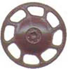 Kadee KAD2023 Universal Type Brake Wheels pkg(8) -- Dark Box Car Red, HO Scale