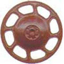 Kadee KAD2033 Universal Type Brake Wheels pkg(8) -- Red Oxide, HO Scale