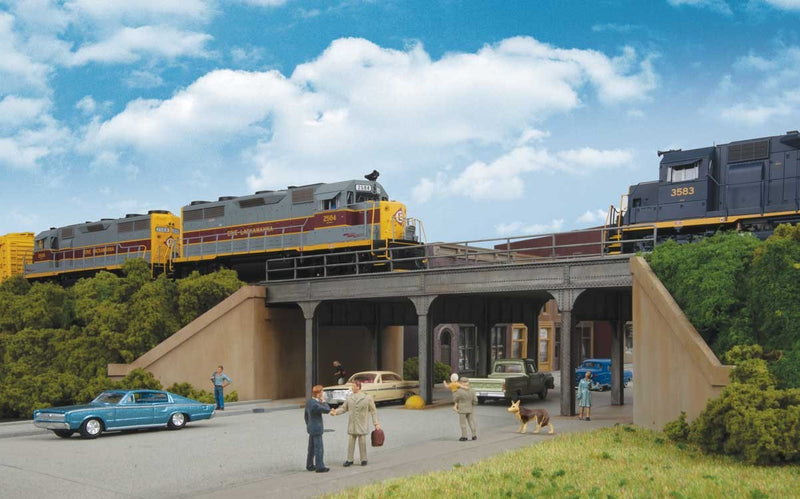 Walthers Cornerstone 933-4561 Urban Steel Overpass - Kit, HO Scale
