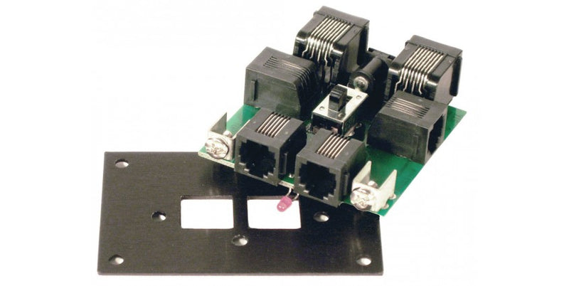 NCE NCE0234 UTP-CAT5 Fascia Panel -- With 2 CAT RJ45 Sockets on Back