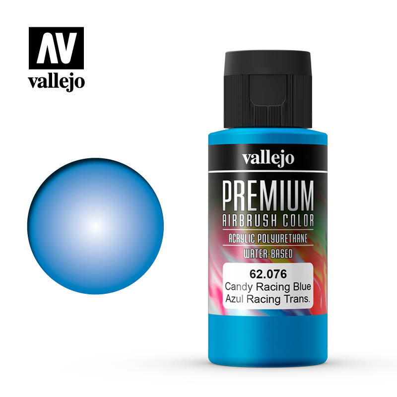 Vallejo Acrylic Paints 62076 Candy Rancing Blue