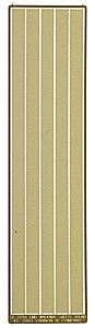Cannon & Company 2016 Walkway Safety Tread Strips pkg(5) -- .245 x 5.46" .62 x 13.9cm, HO Scale