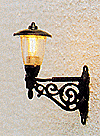 Brawa Modellspielwaren 5353 Wall-Mounted Light -- Old-Time Wall Lantern, HO Scale