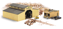Walthers Cornerstone 933-3235 Walton & Sons Lumber - Kit, N Scale