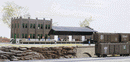 Walthers Cornerstone 933-3201 Water Street Freight Terminal - Kit - 11 x 3-1/2" 27.5 x 8.7cm, N Scale