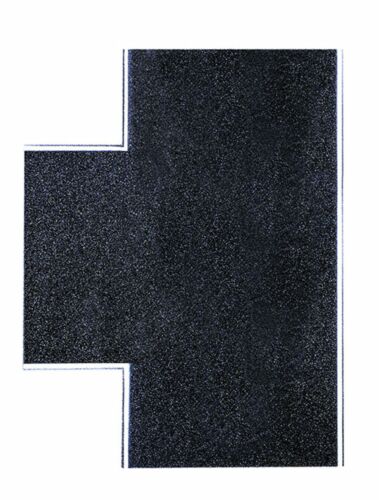 Vollmer Gmbh 48263 Weathered Asphalt Street 90 Degree T Intersection -- 6-1/8 x 5-1/8" 15.5 x 13cm, HO