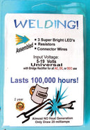 Evan Designs UPW Welding Effects Pico LED Kit, 3 LEDs, Resistors & Wire, Universal 5-19V AC/DC Input