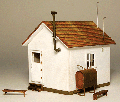 GCLaser 1901 West End Shack -- Kit - 2-1/4 x 2-3/8 x 2-3/8" 12.2 x 6 x 6cm, HO Scale