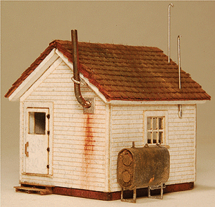 GCLaser 901 West End Shack -- Kit - 3/16" x 1-5/16 x 1-1/2" .5 x 3.3 x 3.8cm, N Scale