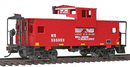 WalthersTrainline 931-1527 Wide-Vision Caboose - Ready to Run -- Norfolk Southern (red, white), HO Scale