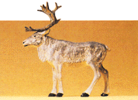 Wild Animal Figures, 1/24 - 1/25 Scale - Individual -- Standing Reindeer, 1:25
