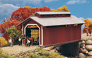 Walthers Cornerstone 933-3652 Willow Glen Covered Bridge - Kit - 8-1/2 x 3-1/2 x 3-1/2" 21.2 x 8.7 x 8.7cm (At Roof), HO Scale