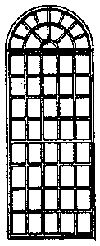 San Juan Details (formerly Grandt Line) 5092 Window -- Round Top - Scale 60 x 150"  152 x 381cm pkg(4), HO Scale