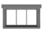 Tichy Train Group 8243 Windows -- 3-Pane Horizontal pkg(12), HO Scale