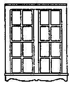 San Juan Details (formerly Grandt Line) 5160 Windows -- Queen Anne Style Double Hung Paired Window 5'6" x 6'6" pkg(3), HO Scale