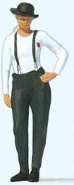 Woman in Bowler Hat Individual Figure, HO