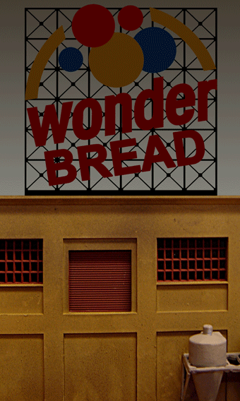Miller Engineering Animation 4062 Wonder Bread Billboard, Small