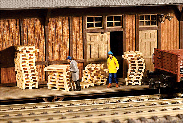 Faller Gmbh 180612 Wood Pallets pkg(60), HO Scale